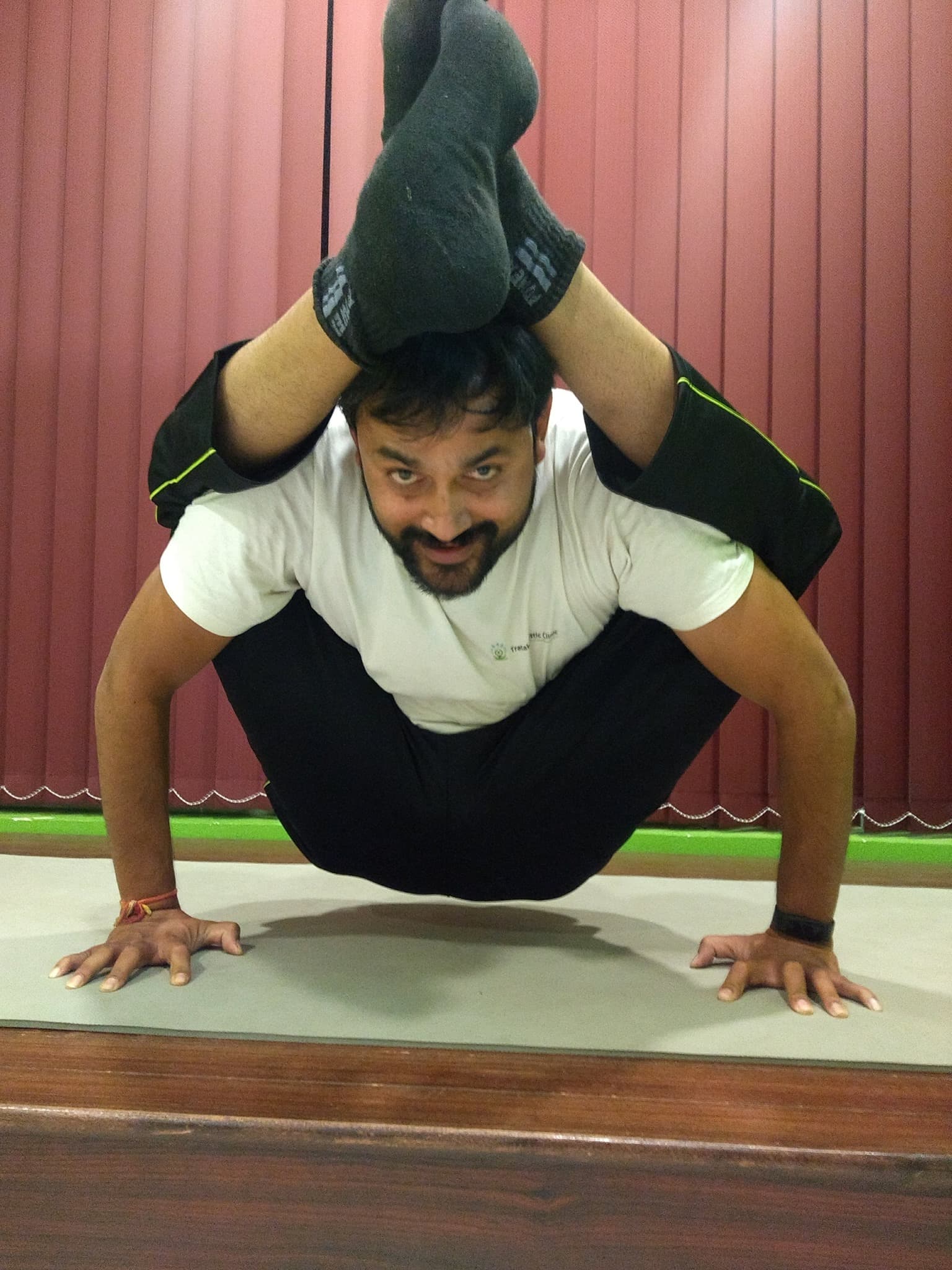 Kurmasana preparation — tortoise pose