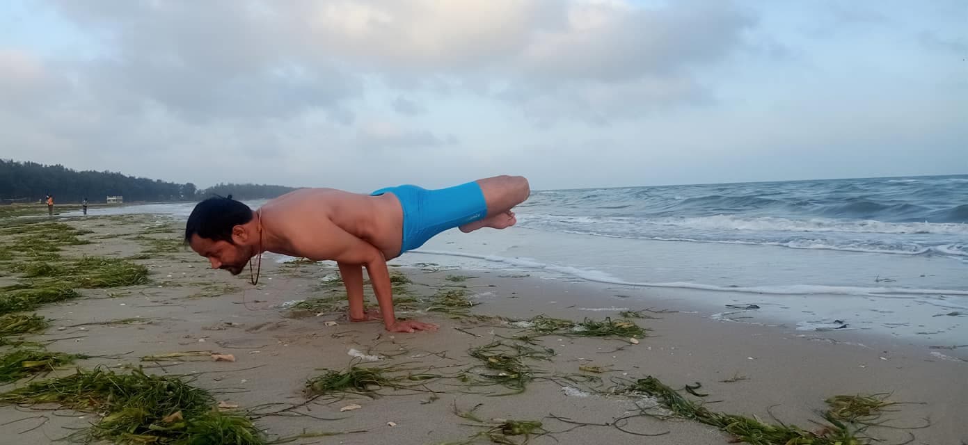 Mayurasana — peacock pose
