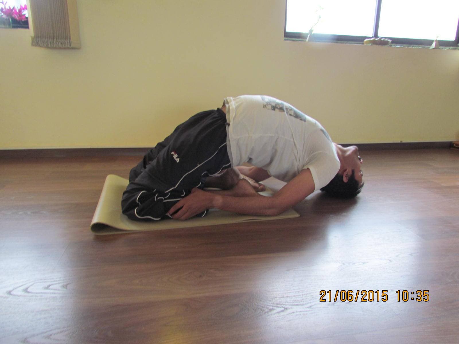 Matsyasana variation