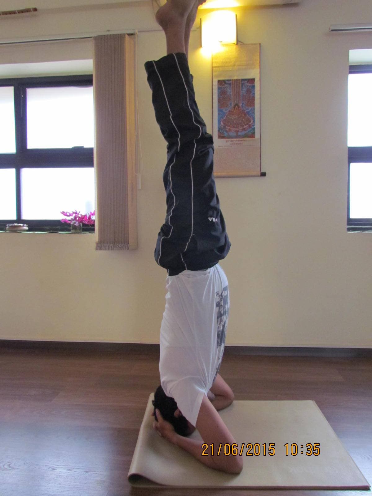 Shirshasana — supported headstand